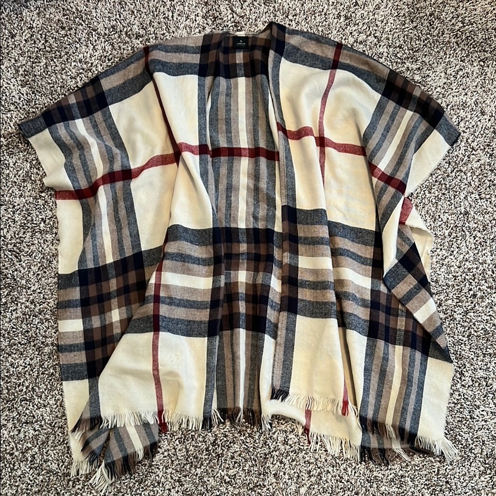 Plaid Shawl Wrap